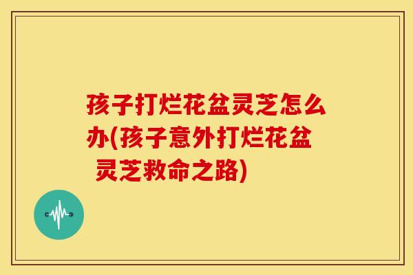 孩子打烂花盆灵芝怎么办(孩子意外打烂花盆 灵芝救命之路)