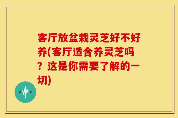 客厅放盆栽灵芝好不好养(客厅适合养灵芝吗？这是你需要了解的一切)