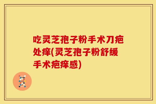 吃灵芝孢子粉手术刀疤处痒(灵芝孢子粉舒缓手术疤痒感)