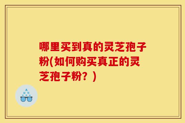 哪里买到真的灵芝孢子粉(如何购买真正的灵芝孢子粉?)