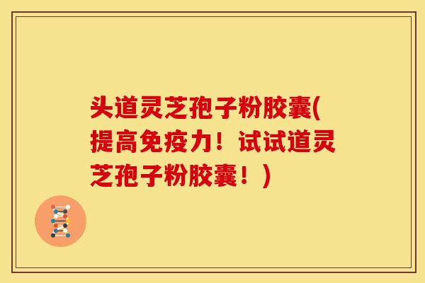 头道灵芝孢子粉胶囊(提高免疫力！试试道灵芝孢子粉胶囊！)