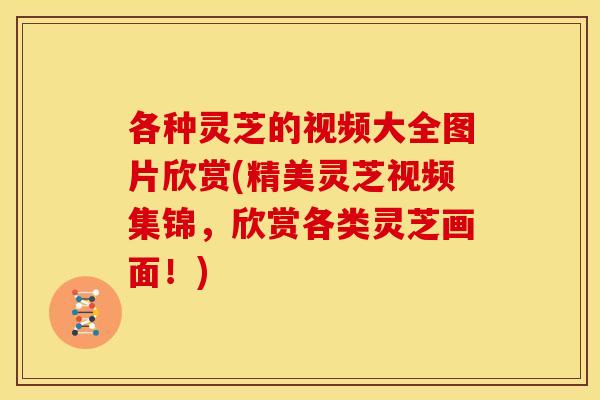 各种灵芝的视频大全图片欣赏(精美灵芝视频集锦,欣赏各类灵芝画面!)