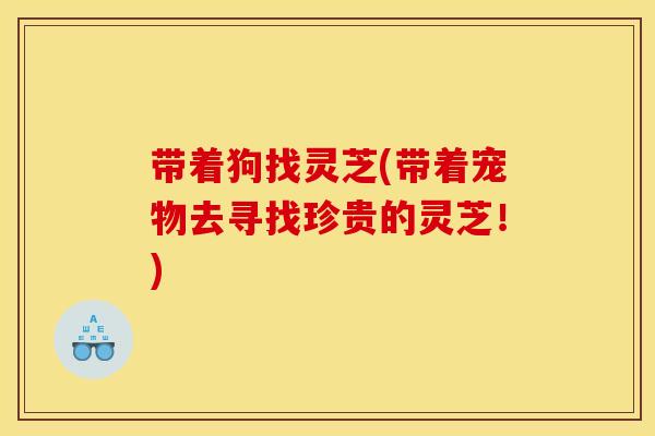 带着狗找灵芝(带着宠物去寻找珍贵的灵芝!)