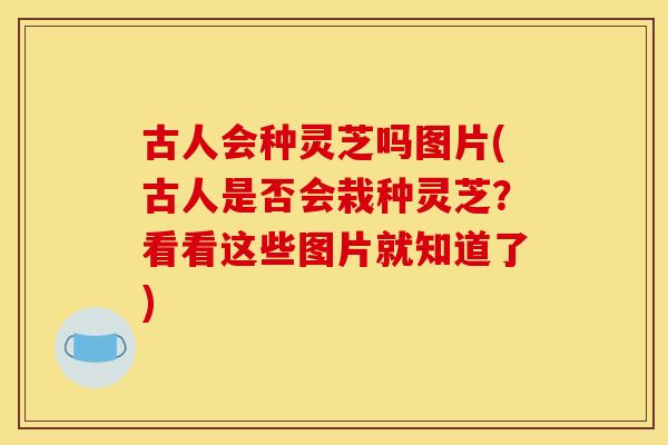 古人会种灵芝吗图片(古人是否会栽种灵芝?看看这些图片就知道了)