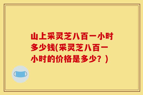 山上采灵芝八百一小时多少钱(采灵芝八百一小时的价格是多少？)
