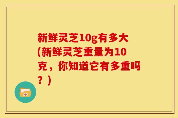 新鲜灵芝10g有多大(新鲜灵芝重量为10克,你知道它有多重吗?)
