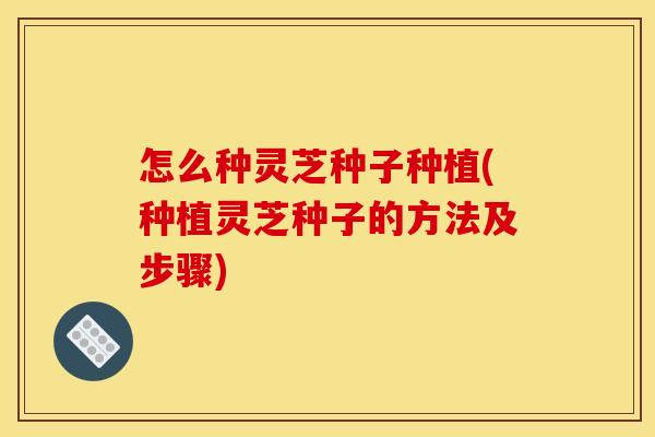 怎么种灵芝种子种植(种植灵芝种子的方法及步骤)