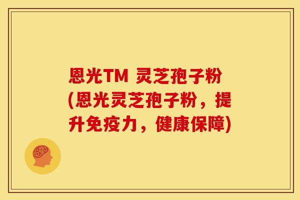 恩光TM 灵芝孢子粉(恩光灵芝孢子粉,提升免疫力,健康保障)