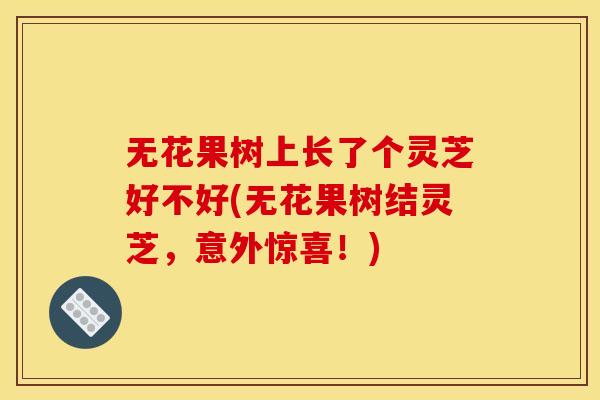 无花果树上长了个灵芝好不好(无花果树结灵芝,意外惊喜!)