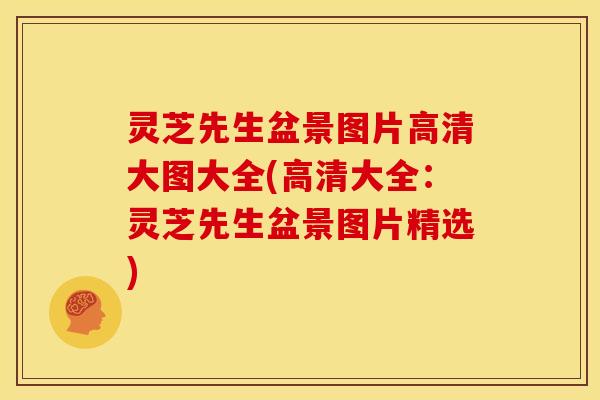 灵芝先生盆景图片高清大图大全(高清大全:灵芝先生盆景图片精选)