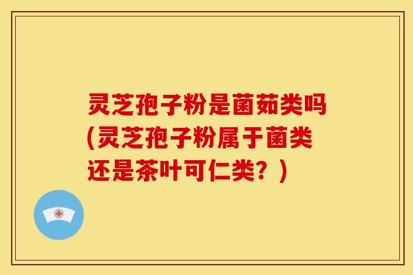 灵芝孢子粉是菌茹类吗(灵芝孢子粉属于菌类还是茶叶可仁类？)