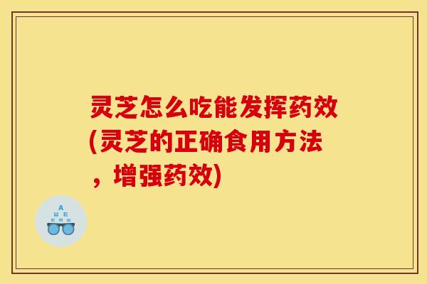 灵芝怎么吃能发挥药效(灵芝的正确食用方法,增强药效)