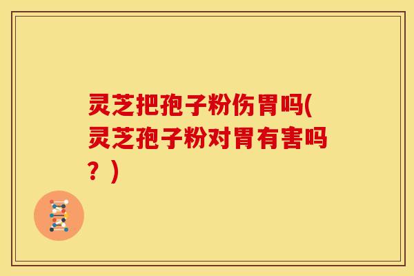 灵芝把孢子粉伤胃吗(灵芝孢子粉对胃有害吗?)