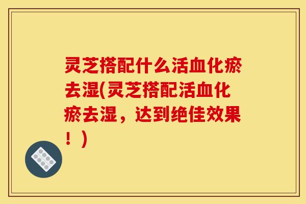 灵芝搭配什么活血化瘀去湿(灵芝搭配活血化瘀去湿，达到绝佳效果！)