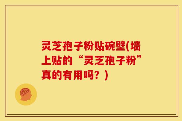 灵芝孢子粉贴碗壁(墙上贴的“灵芝孢子粉”真的有用吗?)