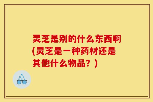 灵芝是别的什么东西啊(灵芝是一种药材还是其他什么物品?)