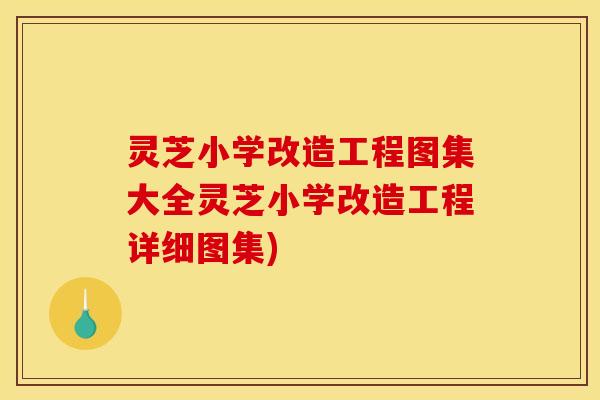 灵芝小学改造工程图集大全灵芝小学改造工程详细图集)
