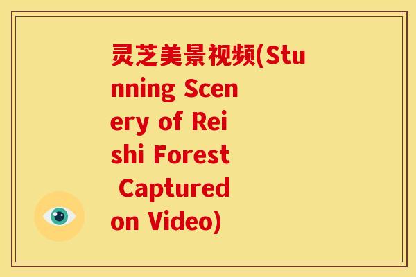 灵芝美景视频(Stunning Scenery of Reishi Forest Captured on Video)