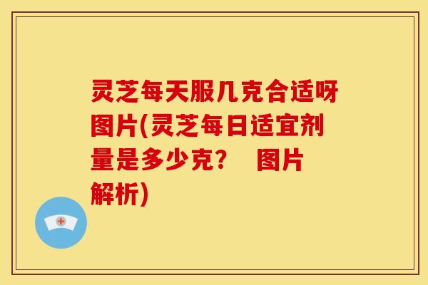 灵芝每天服几克合适呀图片(灵芝每日适宜剂量是多少克? 图片解析)