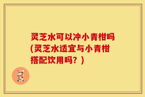 灵芝水可以冲小青柑吗(灵芝水适宜与小青柑搭配饮用吗？)