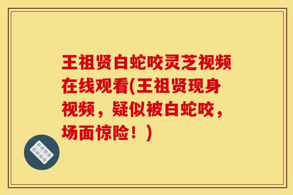 王祖贤白蛇咬灵芝视频在线观看(王祖贤现身视频，疑似被白蛇咬，场面惊险！)