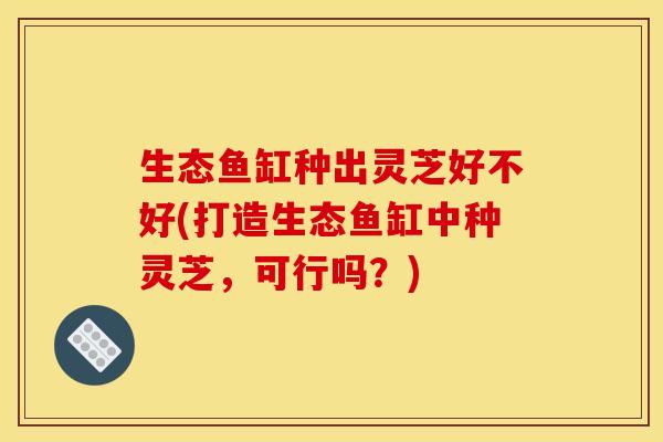 生态鱼缸种出灵芝好不好(打造生态鱼缸中种灵芝,可行吗?)