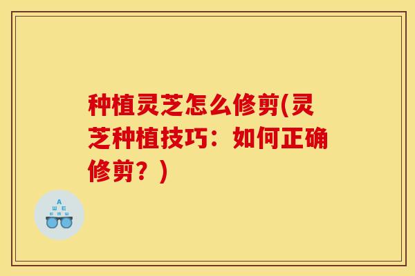种植灵芝怎么修剪(灵芝种植技巧:如何正确修剪?)