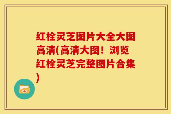 红栓灵芝图片大全大图高清(高清大图！浏览红栓灵芝完整图片合集)