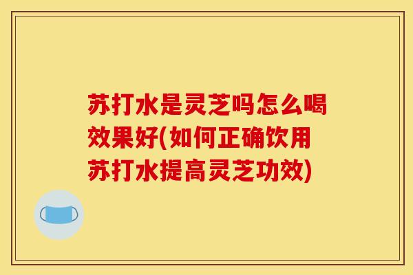 苏打水是灵芝吗怎么喝效果好(如何正确饮用苏打水提高灵芝功效)