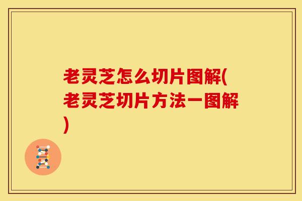 老灵芝怎么切片图解(老灵芝切片方法一图解)