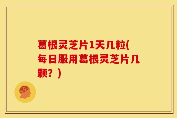 葛根灵芝片1天几粒(每日服用葛根灵芝片几颗?)