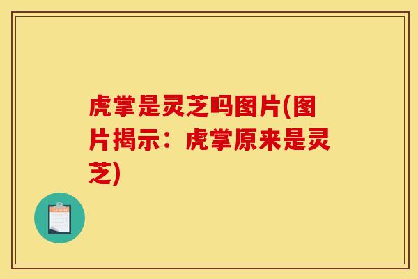 虎掌是灵芝吗图片(图片揭示:虎掌原来是灵芝)