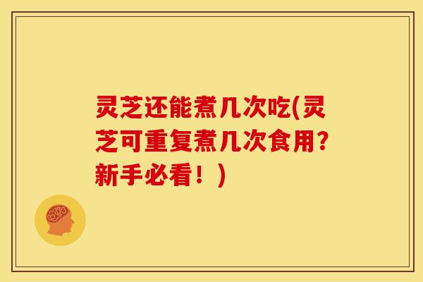 灵芝还能煮几次吃(灵芝可重复煮几次食用？新手必看！)