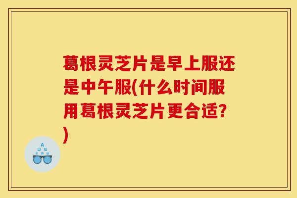 葛根灵芝片是早上服还是中午服(什么时间服用葛根灵芝片更合适?)