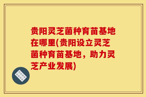 贵阳灵芝菌种育苗基地在哪里(贵阳设立灵芝菌种育苗基地，助力灵芝产业发展)