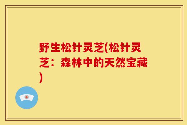 野生松针灵芝(松针灵芝:森林中的天然宝藏)