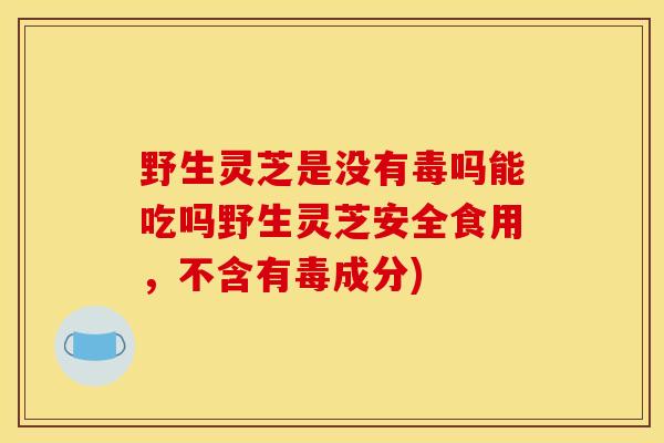 野生灵芝是没有毒吗能吃吗野生灵芝安全食用，不含有毒成分)