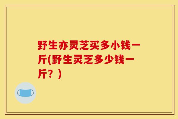 野生亦灵芝买多小钱一斤(野生灵芝多少钱一斤?)