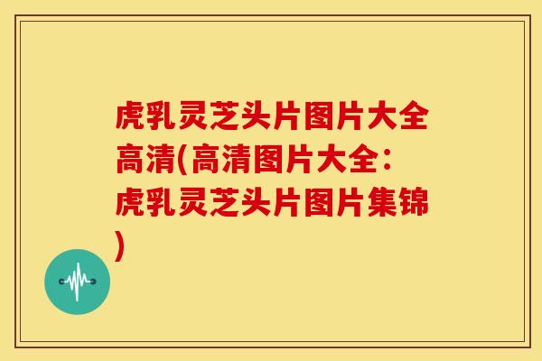 虎乳灵芝头片图片大全高清(高清图片大全：虎乳灵芝头片图片集锦)