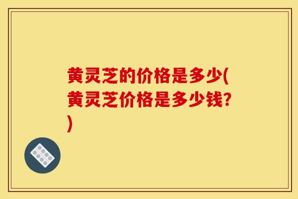 黄灵芝的价格是多少(黄灵芝价格是多少钱?)