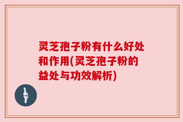 灵芝孢子粉有什么好处和作用(灵芝孢子粉的益处与功效解析)
