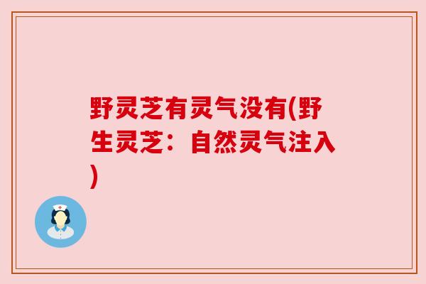 野灵芝有灵气没有(野生灵芝:自然灵气注入)