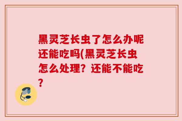 黑灵芝长虫了怎么办呢还能吃吗(黑灵芝长虫怎么处理?还能不能吃?