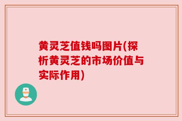 黄灵芝值钱吗图片(探析黄灵芝的市场价值与实际作用)
