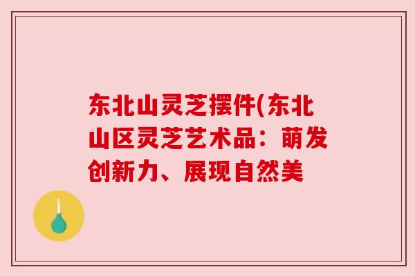 东北山灵芝摆件(东北山区灵芝艺术品:萌发创新力、展现自然美