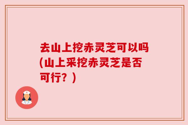 去山上挖赤灵芝可以吗(山上采挖赤灵芝是否可行?)