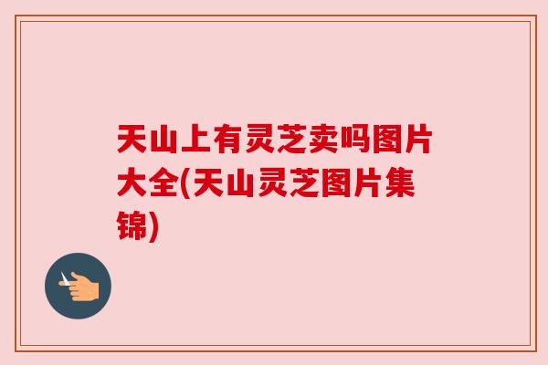 天山上有灵芝卖吗图片大全(天山灵芝图片集锦)