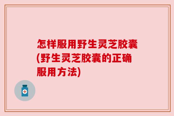 怎样服用野生灵芝胶囊(野生灵芝胶囊的正确服用方法)