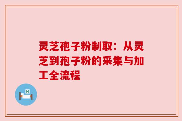 灵芝孢子粉制取：从灵芝到孢子粉的采集与加工全流程